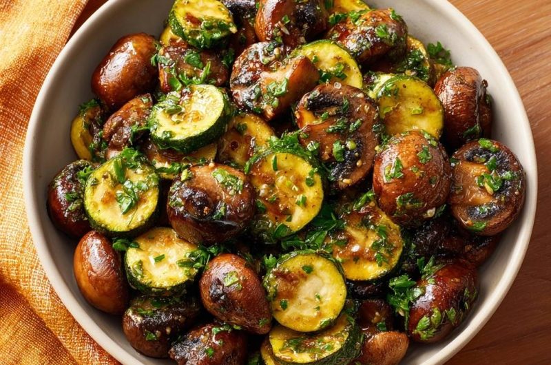 Champignons-Zucchini-Pfanne