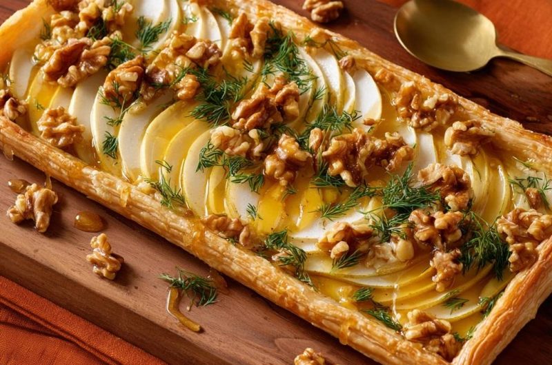 Birnen-Walnuss-Dill-Tarte