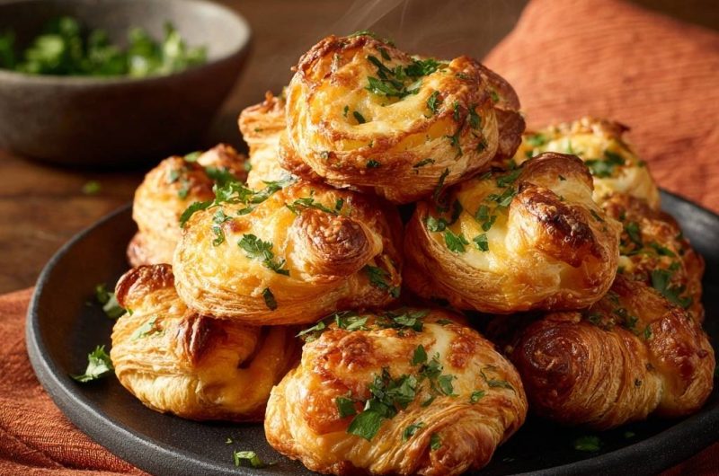 Käse-Petersilie-Blätterteig-Puffs