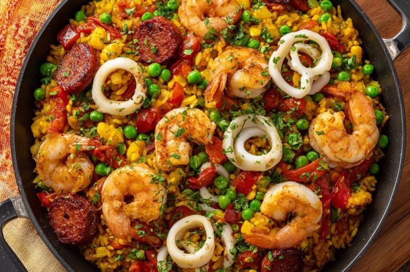 Meeresfrüchte-Paella