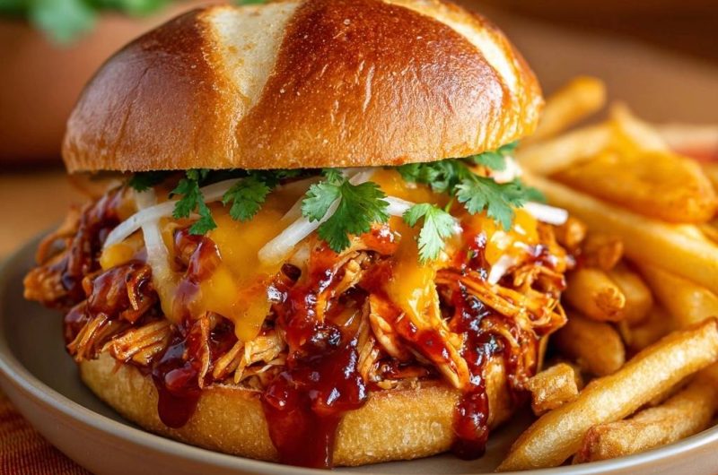Pulled Chicken Burger