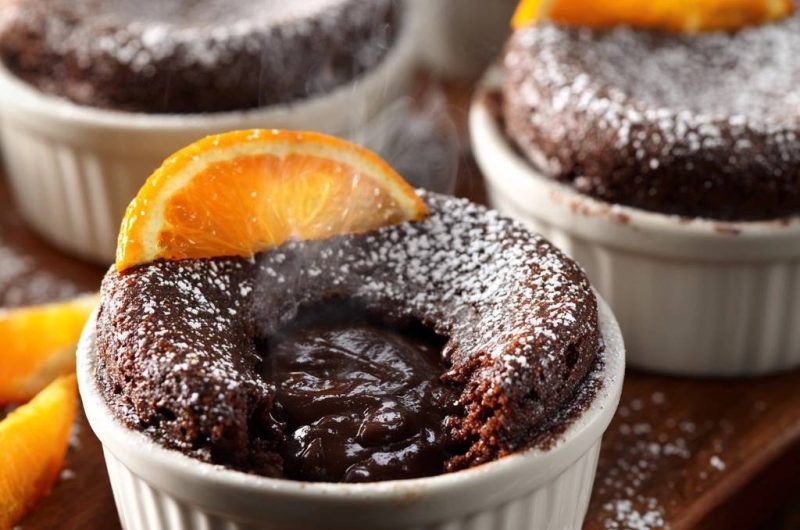 Schokoladen-Lava-Kuchen