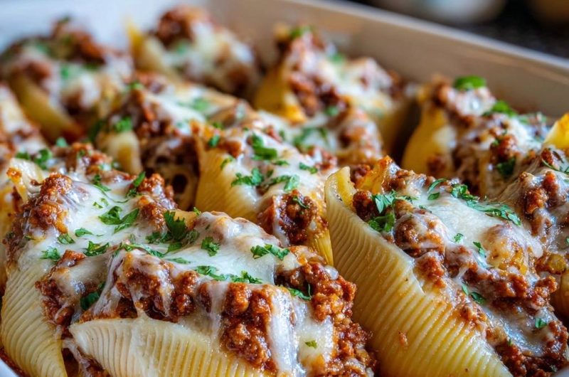 Hackfleisch-Conchiglie