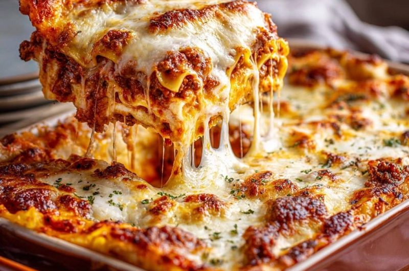 Hackfleisch-Lasagne