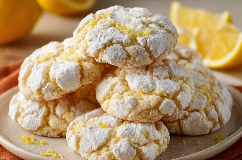 Zitronen-Crinkle-Kekse
