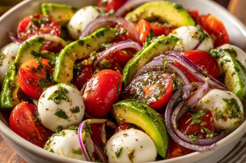 Avocado-Caprese-Salat