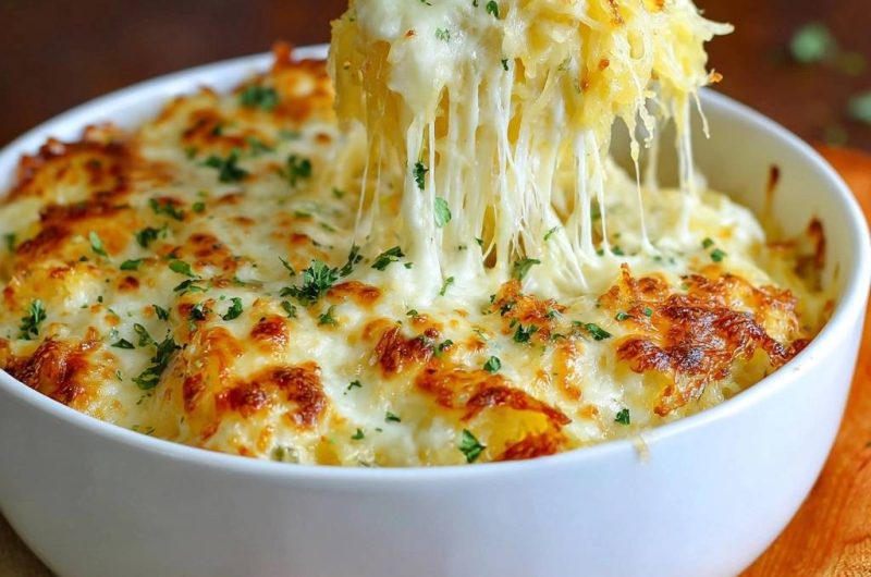 Käse-Spaghetti-Kürbis-Auflauf