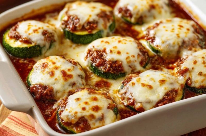 Gefüllte Zucchini