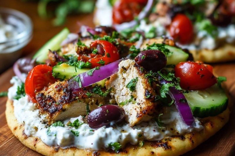 Griechisches Hähnchen-Pita
