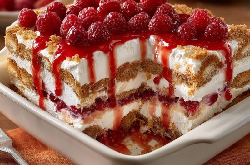 Himbeer-Sahne-Dessert