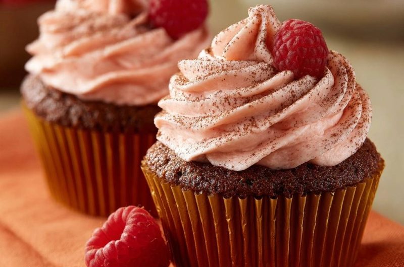 Himbeer-Schoko-Cupcakes