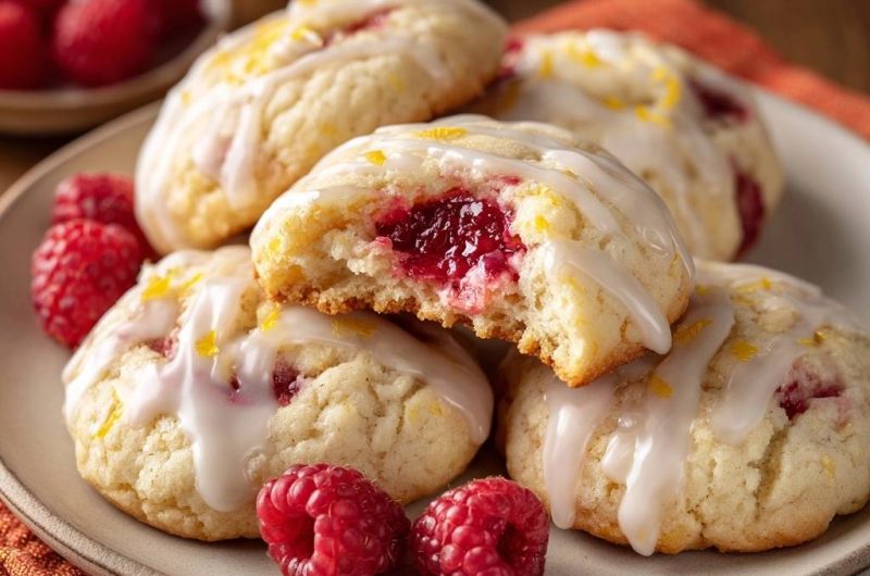 Himbeer-Zitronen-Cookies