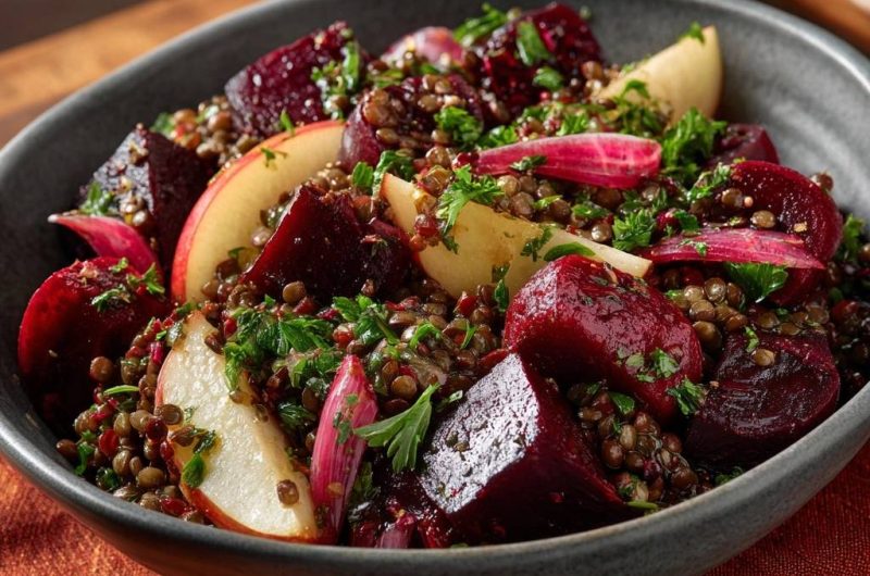 Rote-Bete-Linsen-Salat