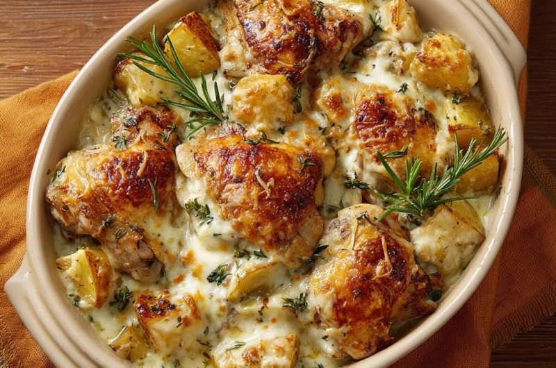 Hähnchen-Kartoffel-Auflauf