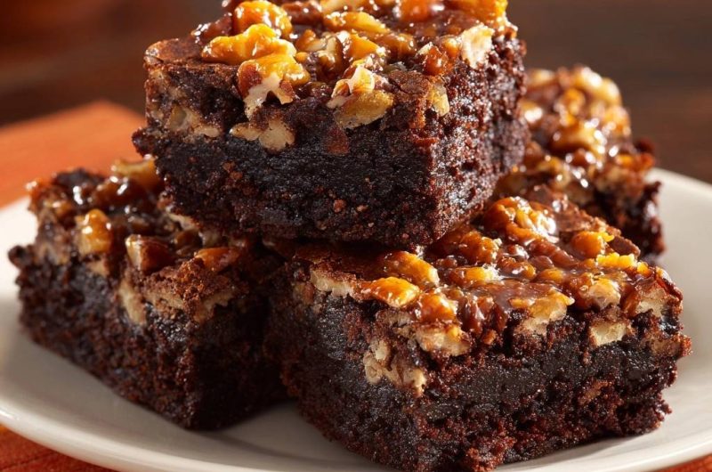 Pekannuss-Karamell-Brownies