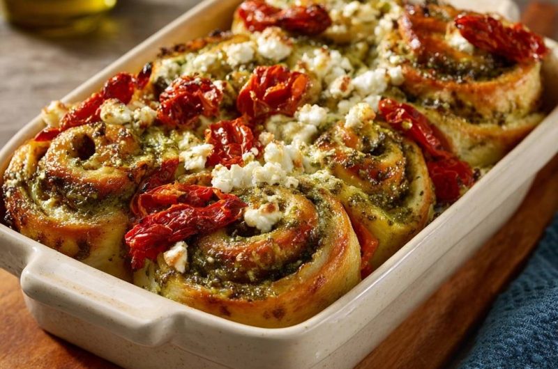 Pesto-Tomaten-Rollen