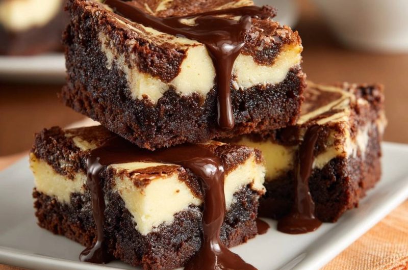 Schoko-Cheesecake-Brownies