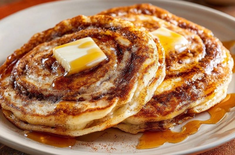 Zimtschnecken-Pancakes