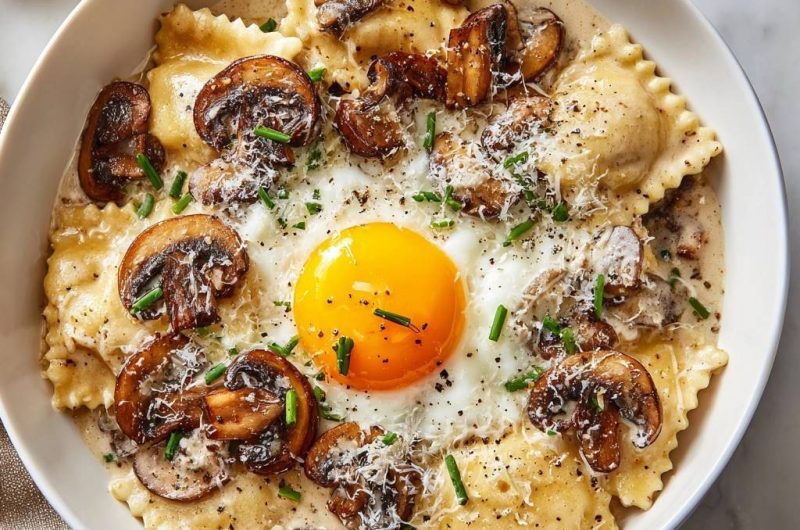 Pilz-Ravioli