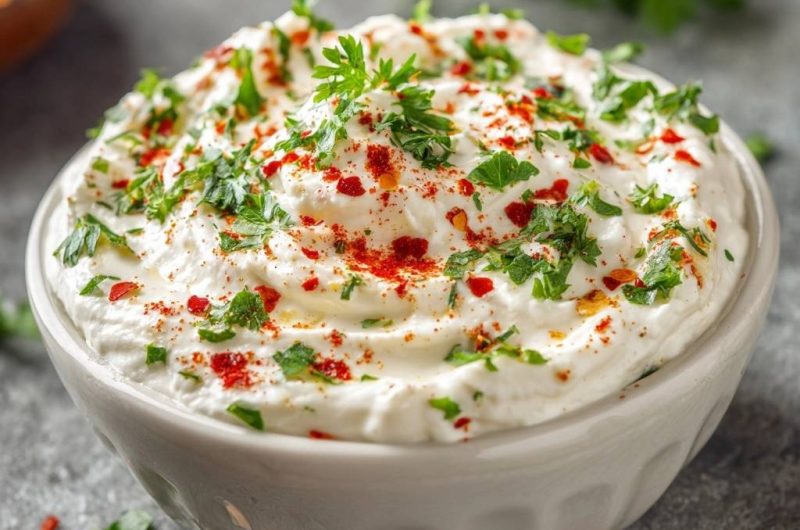 Knoblauch-Feta-Dip