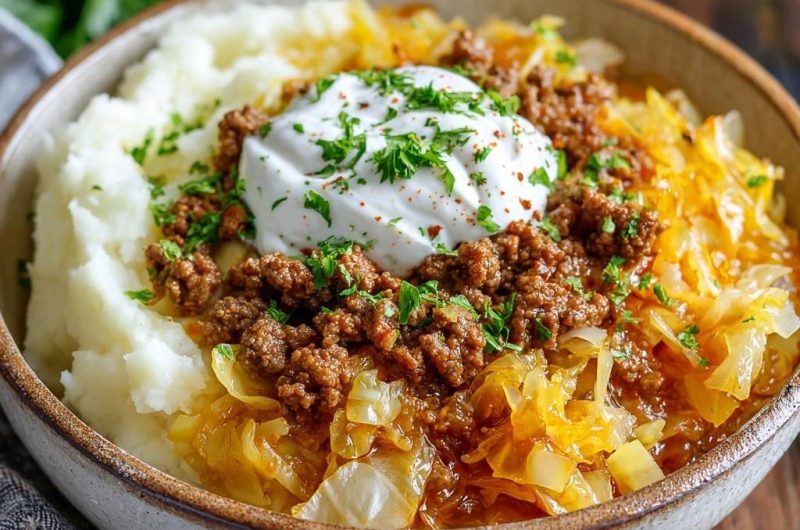 Kohl-Hack-Pfanne