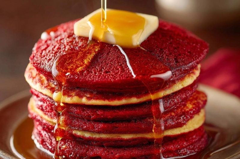 Red Velvet Pancakes