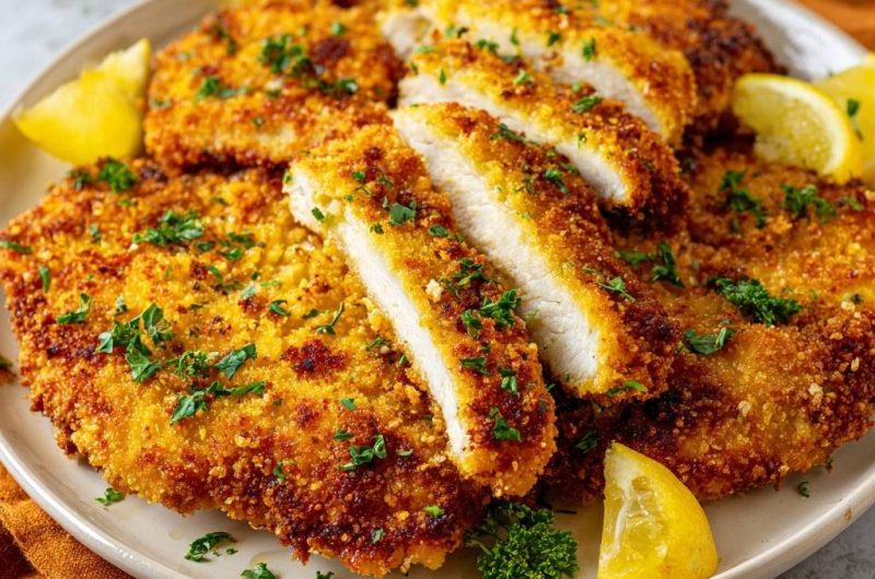 Zitronen-Hähnchenschnitzel