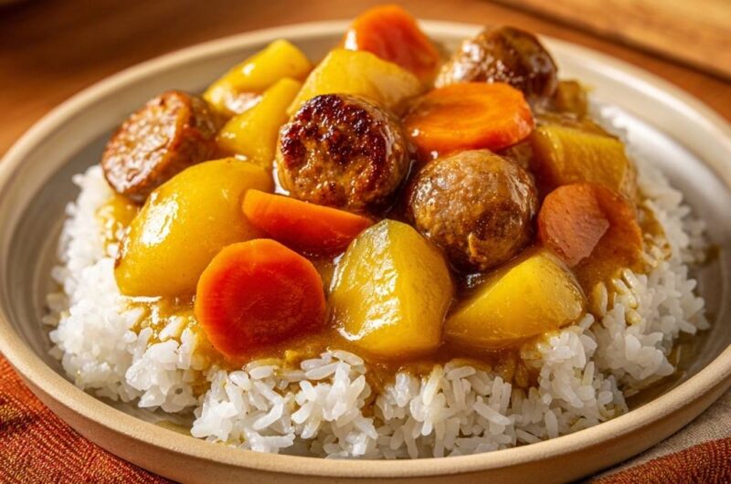 Fleischbällchen-Curry