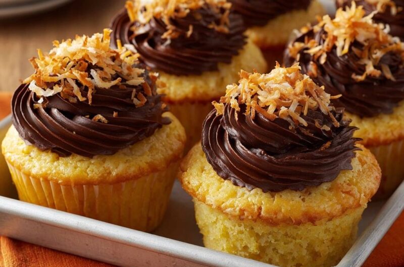 Kokos-Schokoladen-Cupcakes