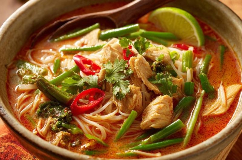 Rote Thai-Curry-Suppe