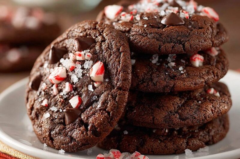 Schokoladen-Pfefferminz-Cookies