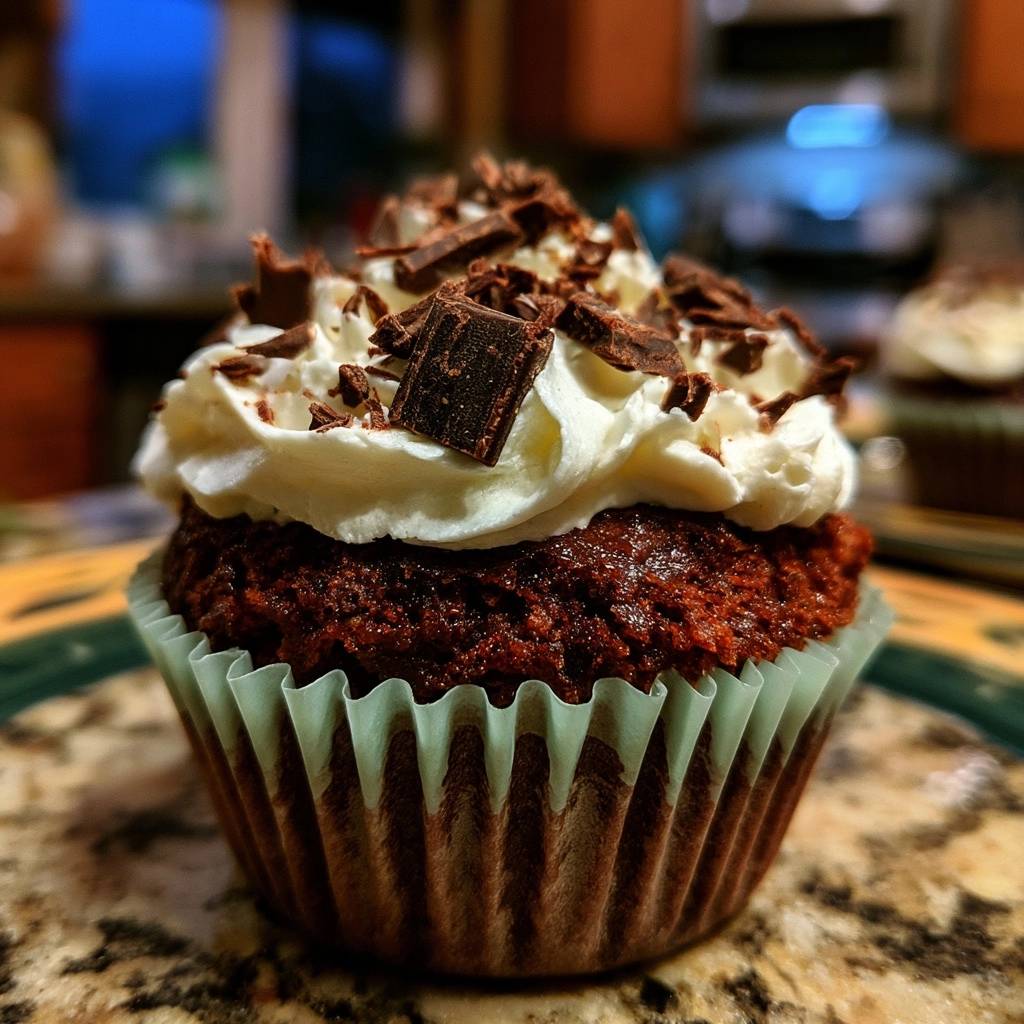 Schokoladen-Cupcakes mit Vanille-Frosting