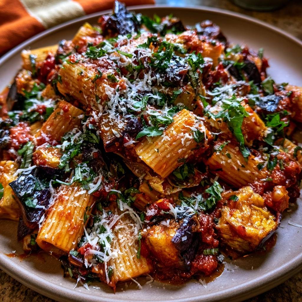Rigatoni alla Norma (Nie wieder matschige Auberginen!)
