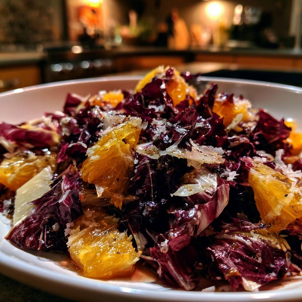 Mediterraner Radicchio-Orangen-Salat
