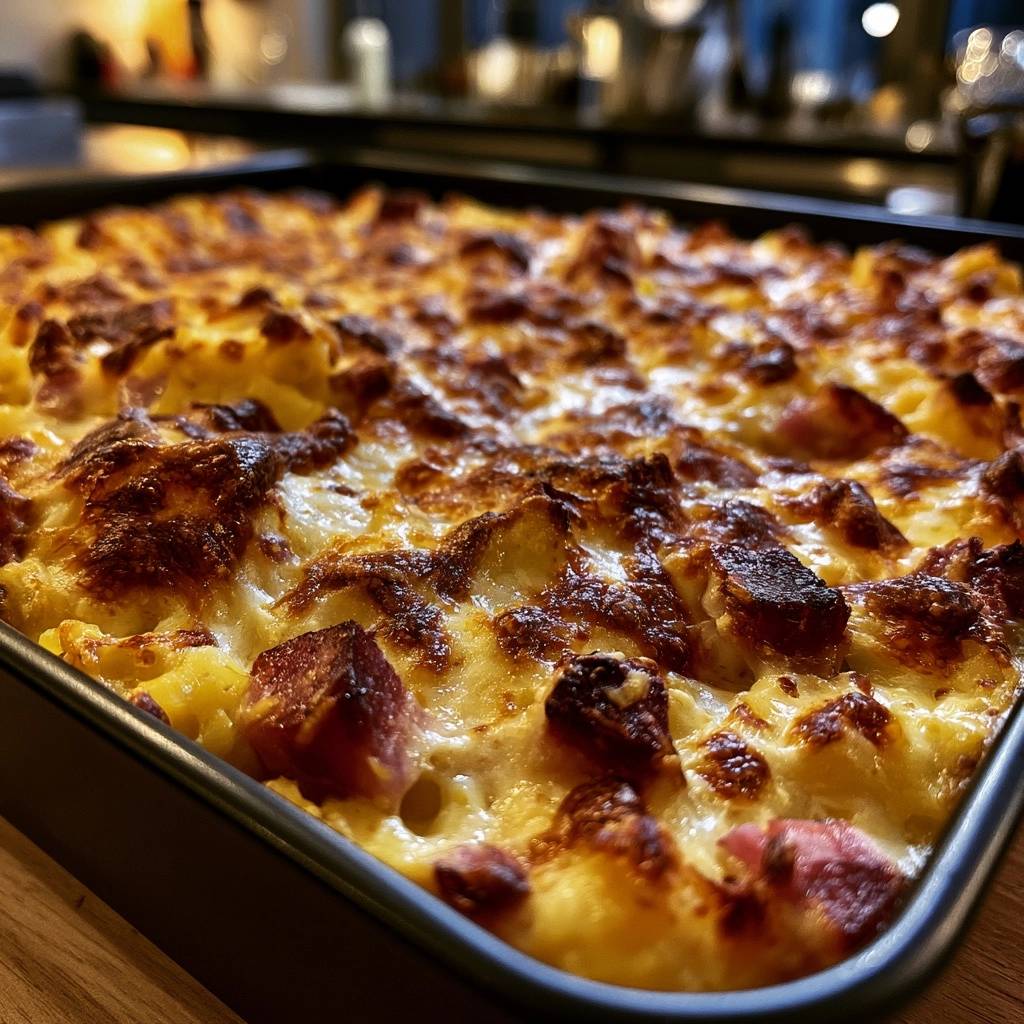 Herzhafter Kartoffel-Speck-Auflauf