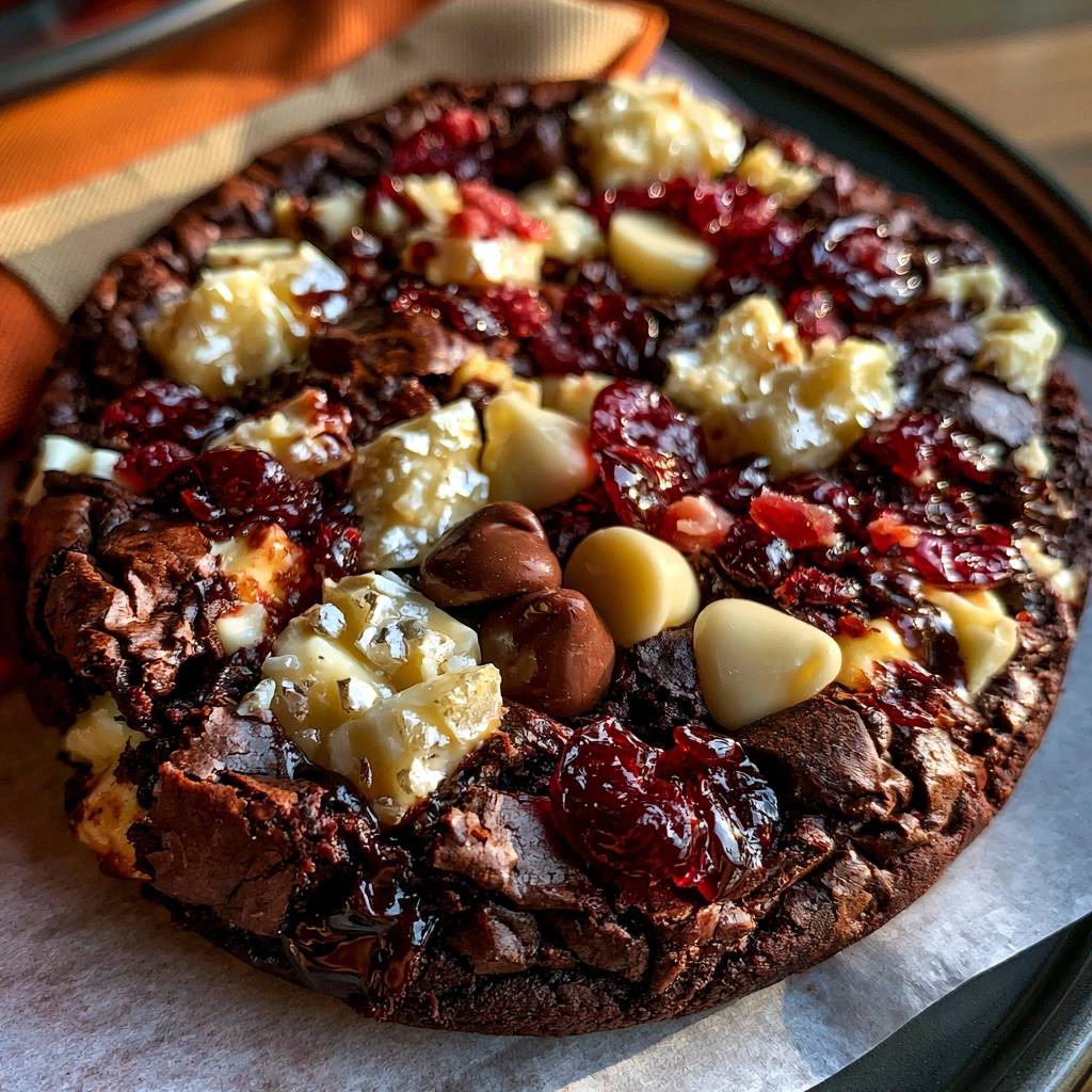 Ultimative Triple Chocolate Cranberry Cookies