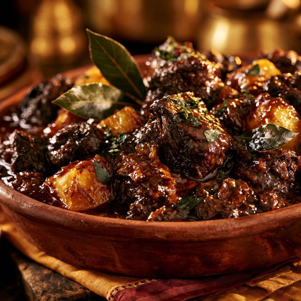 Herzhaftes Rindergulasch mit Kartoffeln