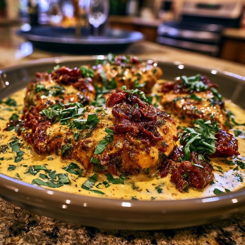 Cremiges Toskana-Hähnchen