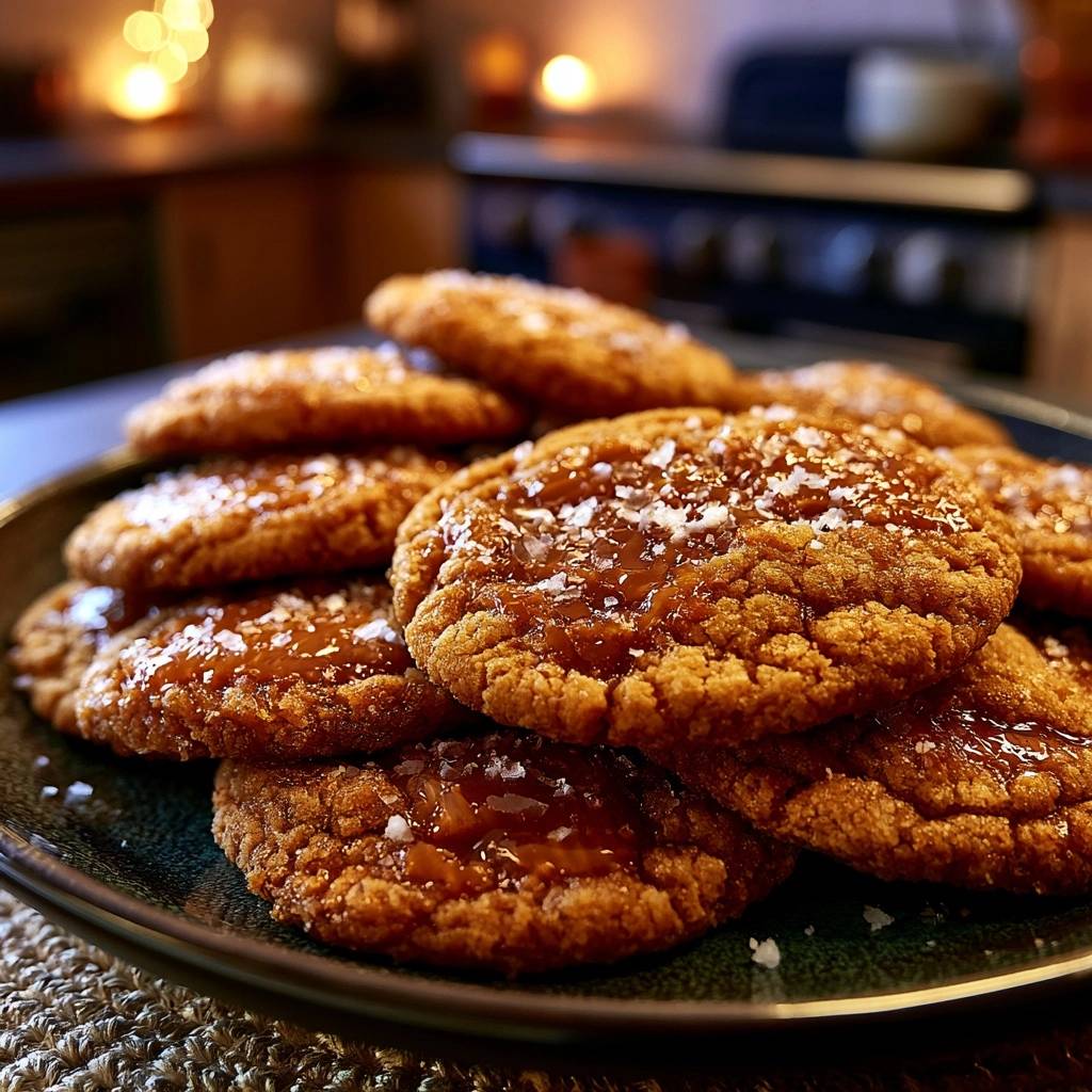 Weiche Salzkaramell-Cookies