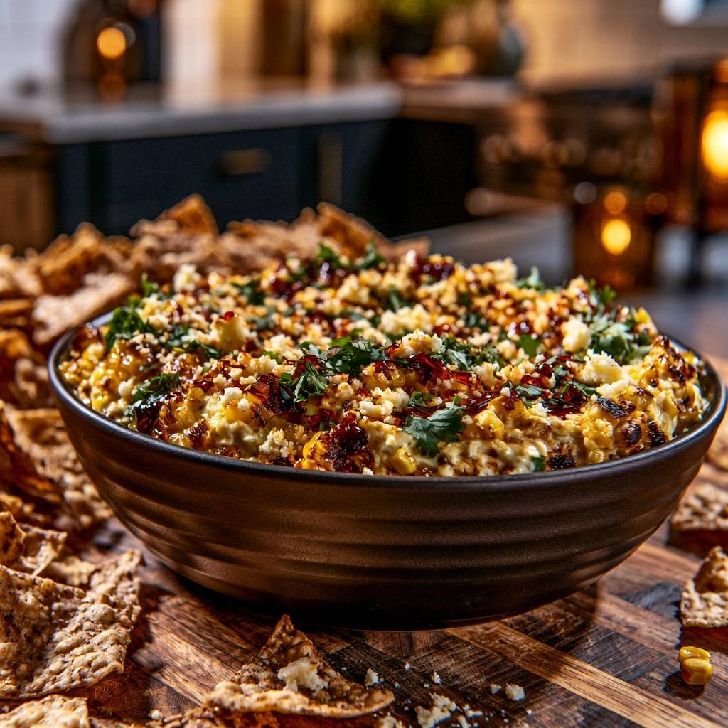 Mexikanischer Elote-Mais-Dip