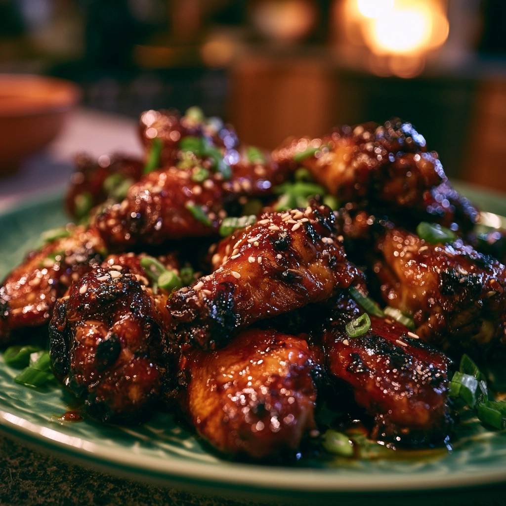 Glasierte Sticky Chicken Wings