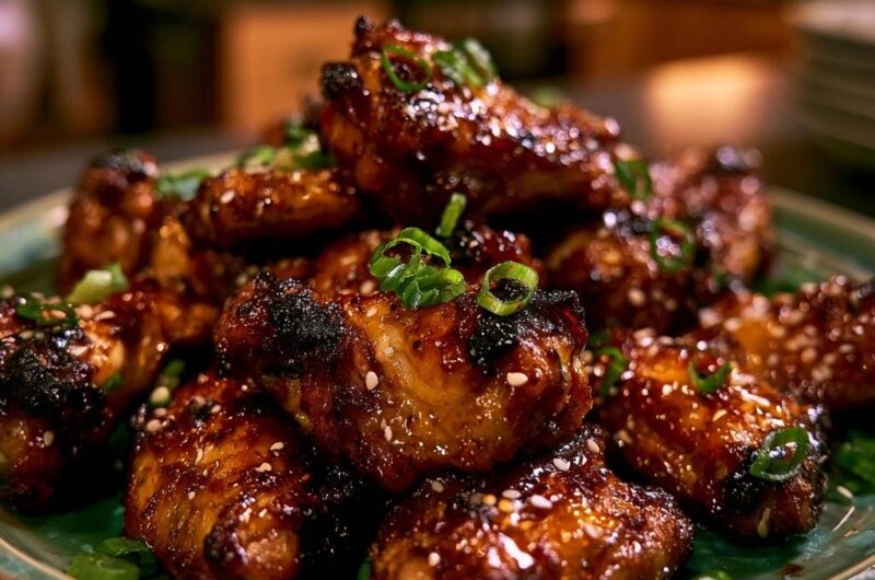 Glasierte Sticky Chicken Wings