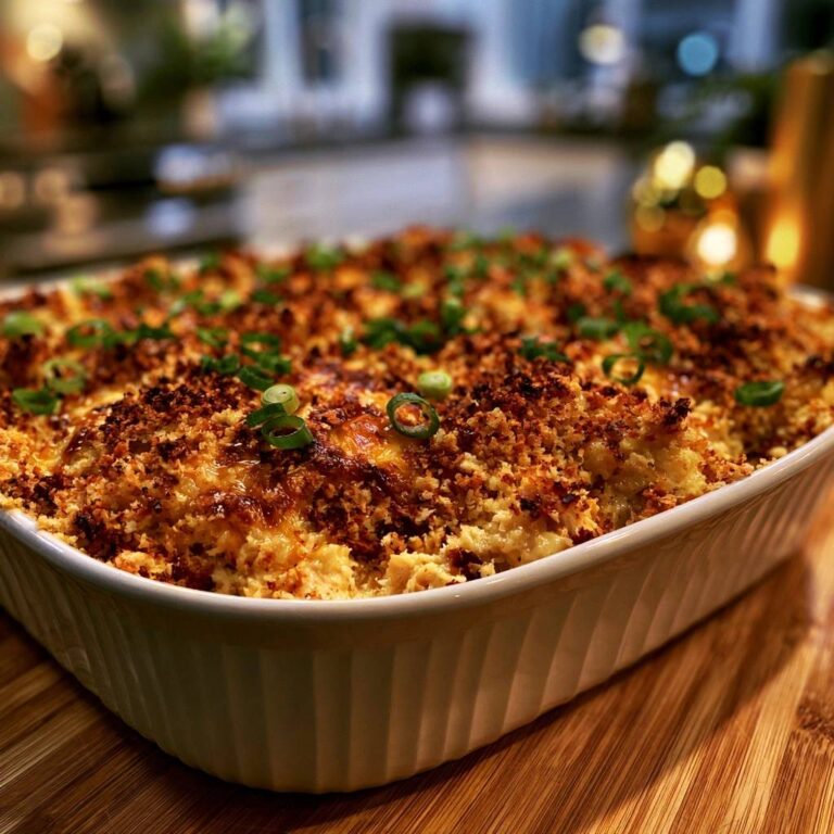 Goldbrauner Hähnchen-Auflauf mit Knusperkruste