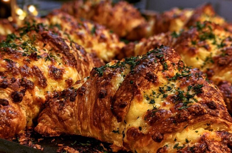 Herzhafte Käse-Knoblauch-Croissants