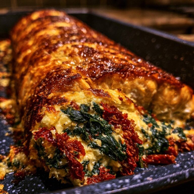 Herzhafte Spinat-Käse-Rolle (Der Anti-Matsche-Boden)