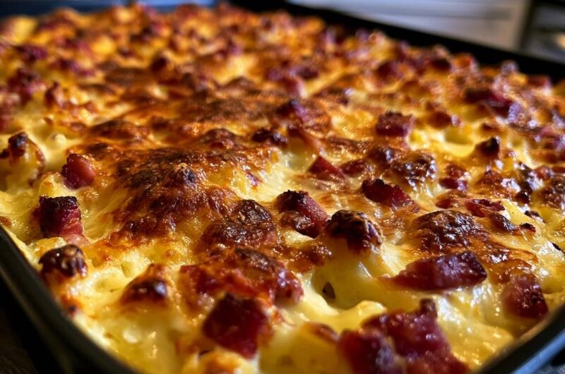 Herzhafter Kartoffel-Speck-Auflauf
