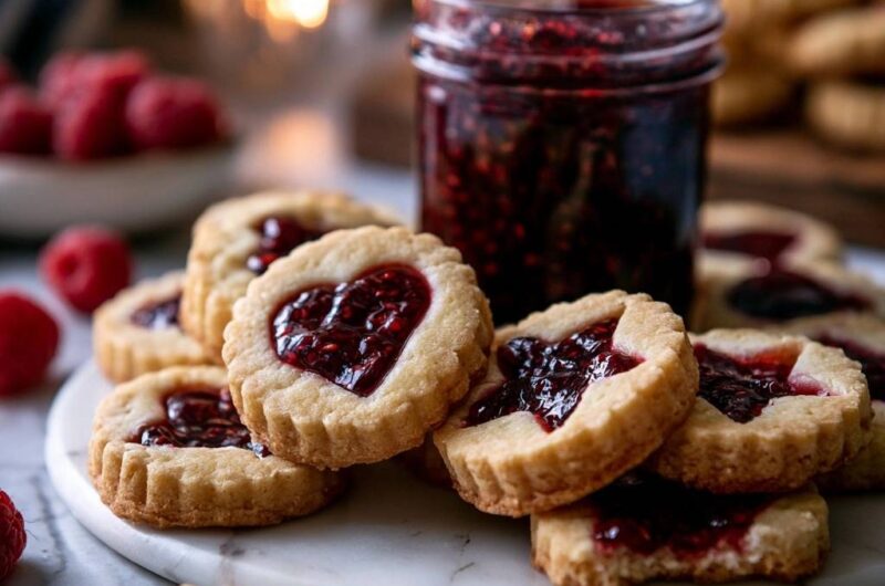 Klassische Himbeer-Mürbeteig-Plätzchen (Der Anti-Matsche-Boden)