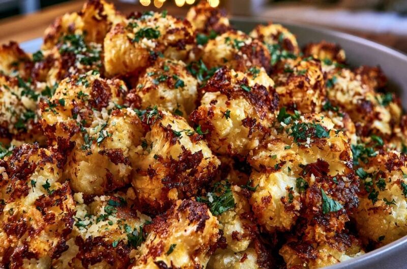 Knuspriger Parmesan-Blumenkohl