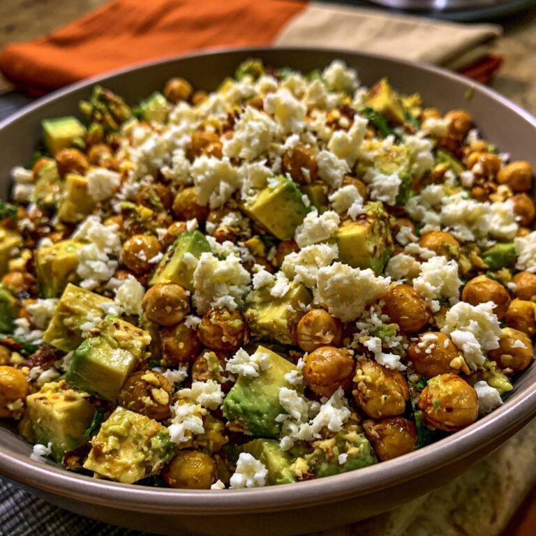 Mediterraner Kichererbsen-Avocado-Salat: Knusprig & Frisch