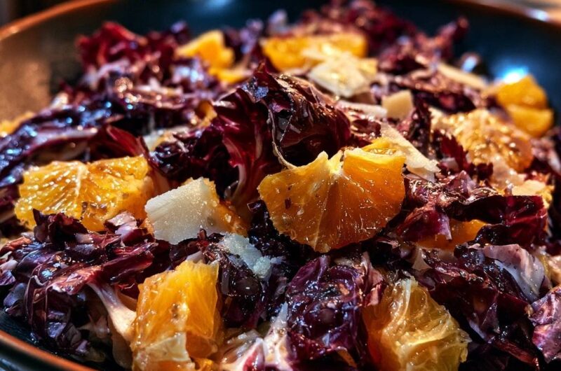 Mediterraner Radicchio-Orangen-Salat
